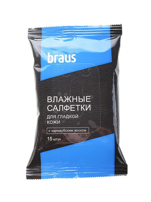 BRAUS Влажные салфетки для гладкой кожи 15шт BRAUS цвет 