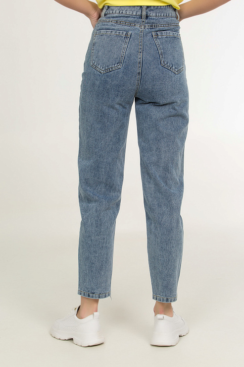 CHEER&DUCK/2025 5056 СИН. Джинсы женские CHEERDUCK цвет Синий