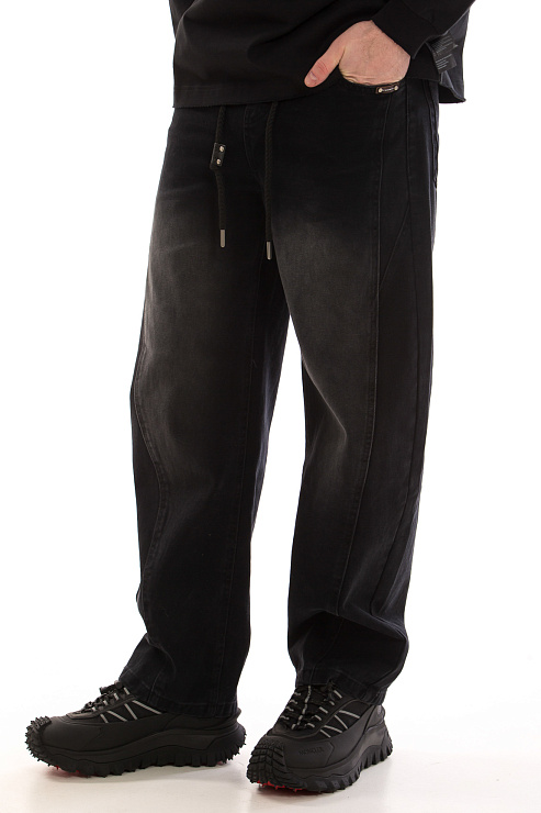 CHEERDUCK/4070 40311-1 ЧЕРНЫЙ Джинсы мужские CHEERDUCK цвет Черный