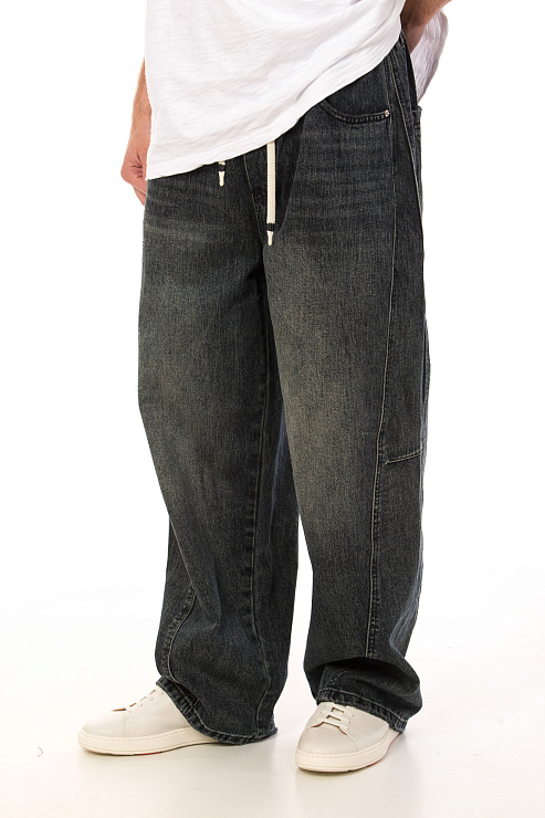 CHEERDUCK/4070 20656 ЧЕРНЫЙ Джинсы мужские CHEERDUCK цвет Синий