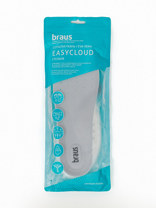 BRAUS Стельки EASYCLOUD р.45-46 BRAUS цвет 