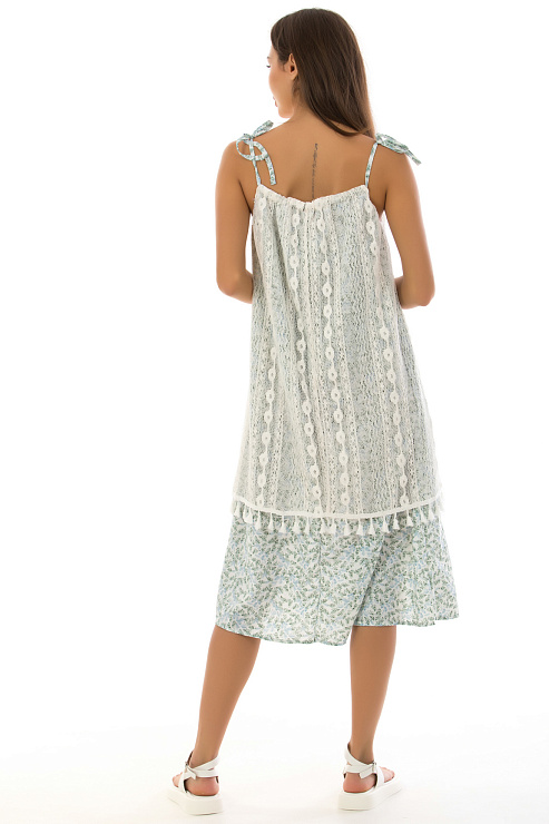 CHEERDUCK/C251 305 БЕЛЫЙ Сарафан  CHEERDUCK цвет Белый