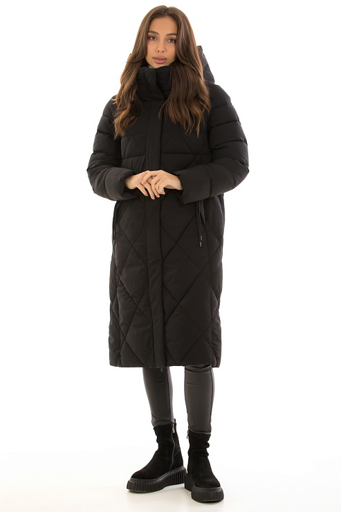 TOWMY 3323 ЧЕРНЫЙ Пуховик женский TOWMY цвет Черный