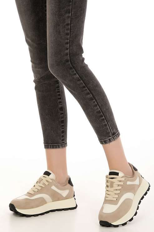 Кроссовки ТОФА цвет Бежевый