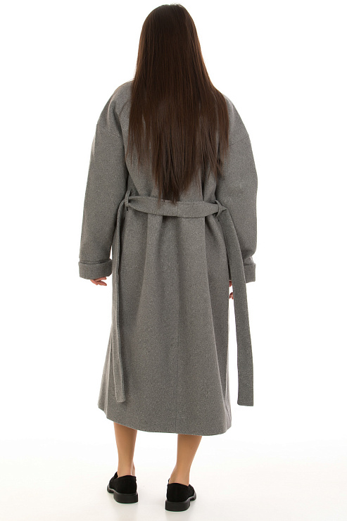 CHEERDUCK/B57 П48 СЕРЫЙ Пальто женское CHEERDUCK цвет Серый