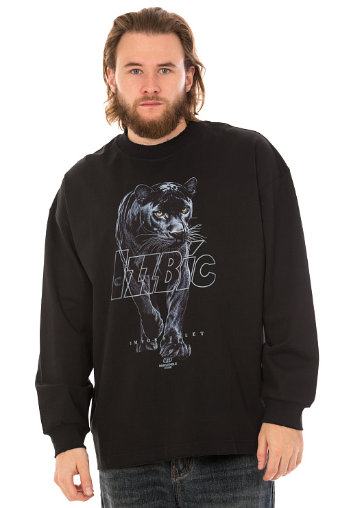 CHEERDUCK/4070 1193 ЧЕРНЫЙ Свитшот мужской CHEERDUCK цвет Черный