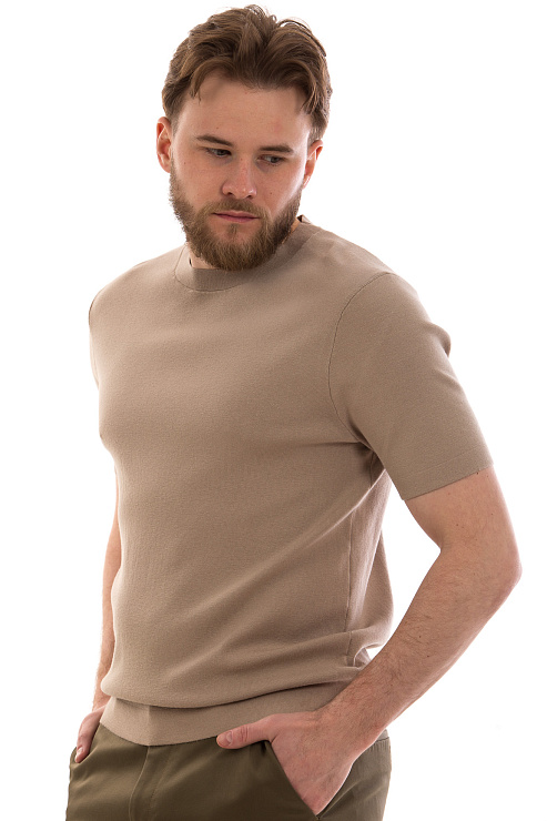 CHEERDUCK/4070 8796 БЕЖЕВЫЙ Футболка мужская CHEERDUCK цвет Бежевый