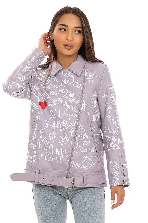CHEER&DUCK/2025 034-3 СИРЕН. Куртка женская CHEERDUCK цвет Сиреневый