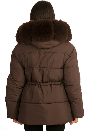 CHEERDUCK/2C22 902 КОРИЧНЕВЫЙ Куртка женская CHEERDUCK цвет Коричневый
