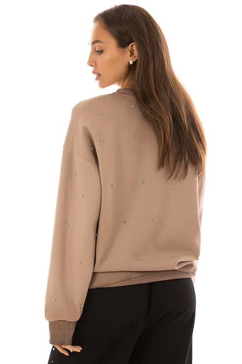 CHEERDUCK/MK 2006 БЕЖЕВЫЙ Свитшот женский CHEERDUCK цвет Бежевый