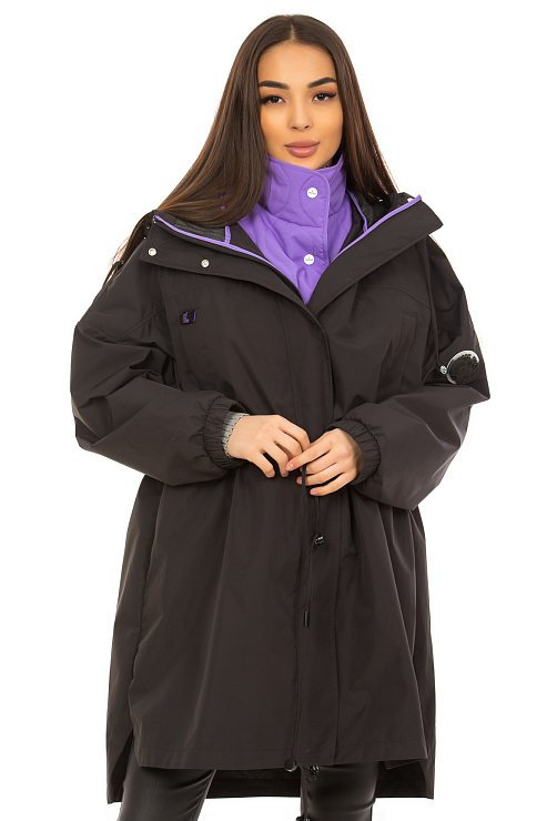 YIMOSIS 5039 ЧЕРНЫЙ Плащ женский YIMOSIS цвет Черный