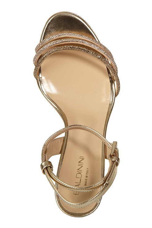 Босоножки на каблуке BALDININI цвет Золотой