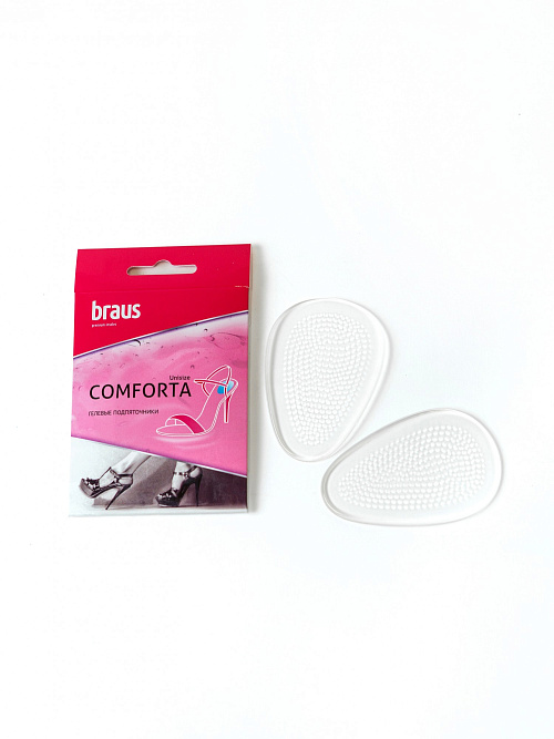 BRAUS Гелевый подпяточник д/обуви на высоком каблуке COMFORTA БЕЗРАЗМ. BRAUS цвет 