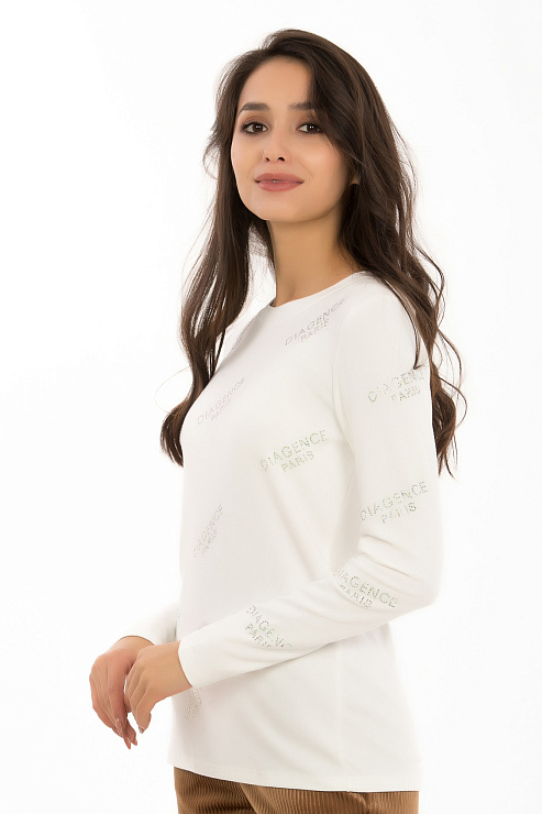 CHEER&DUCK/STRAZY 8036 БЕЛ. Лонгслив женский CHEERDUCK цвет Белый