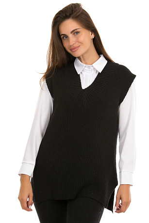CHEERDUCK/B57 2106 ЧЕРНЫЙ Жилет женский CHEERDUCK цвет Черный
