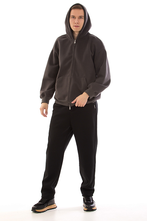 CHEERDUCK/4070 001 ТЕМНО-СЕРЫЙ Худи мужское CHEERDUCK цвет Серый