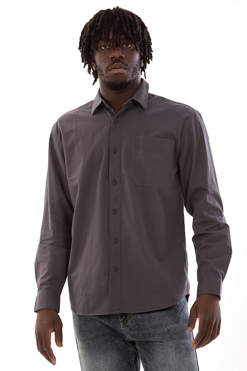 CHEERDUCK/4070 8076-1 СЕРЫЙ Рубашка мужская CHEERDUCK цвет Серый