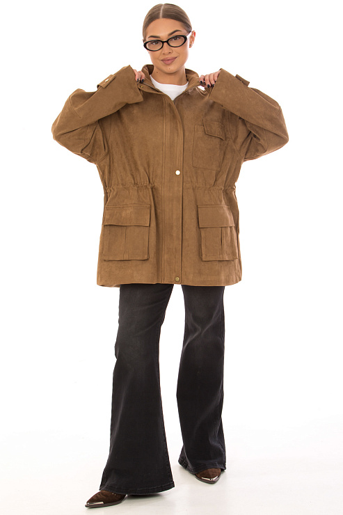 CHEERDUCK/2C22 25041 СВЕТЛО-КОРИЧНЕВЫЙ Куртка д/с CHEERDUCK цвет Коричневый