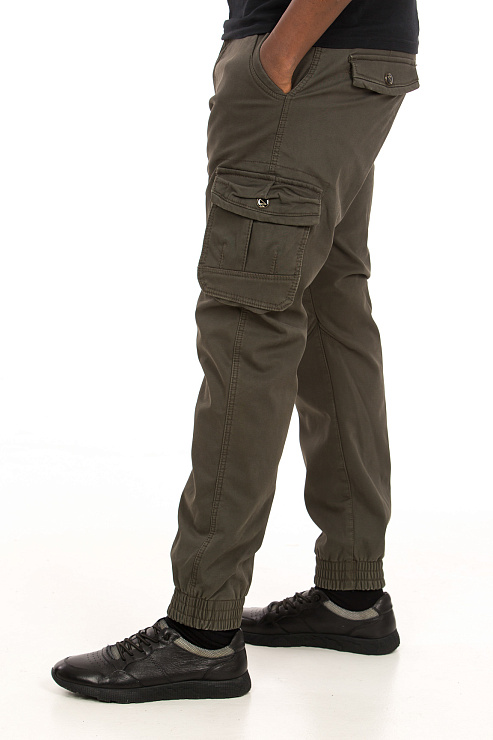 CHEER&DUCK/4066 1865 ХАКИ Брюки мужские спортивные CHEERDUCK цвет Хаки