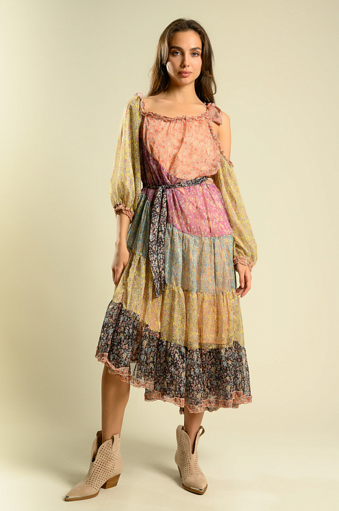 BELLABOA 222-7 МНОГОЦВЕТНЫЙ Платье  BELLABOA цвет Многоцветный