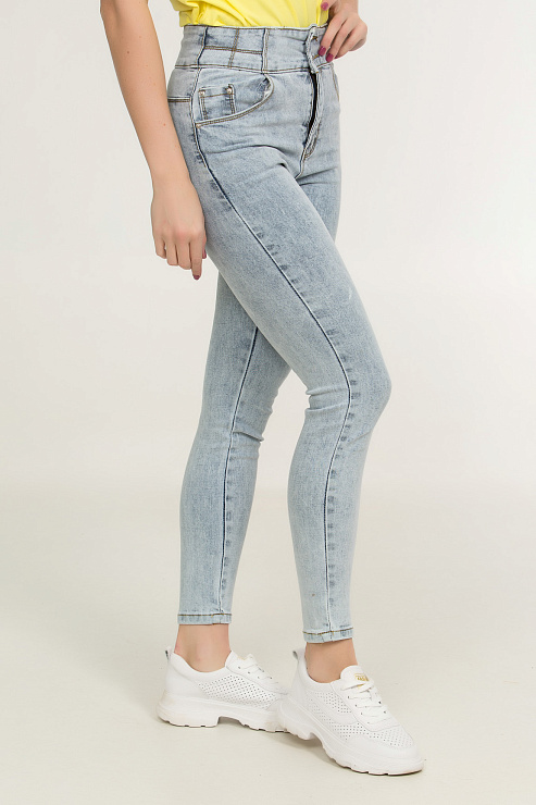 CHEER&DUCK/2025 10522 СИН. Джинсы женские CHEERDUCK цвет Синий