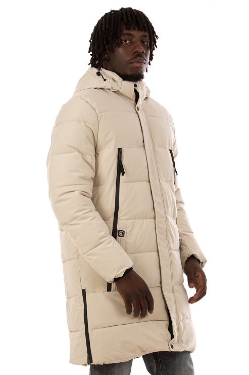 CHEERDUCK/5057 8269 БЕЖЕВЫЙ Пуховик мужской CHEERDUCK цвет Молочный