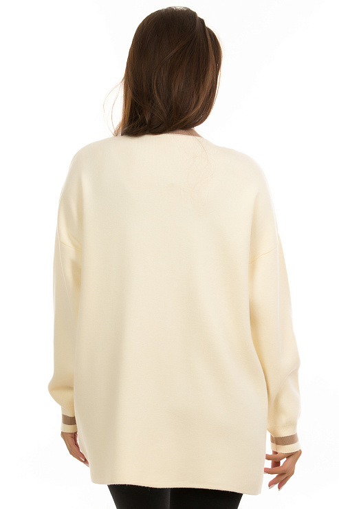 CHEERDUCK/11011 5532 БЕЖЕВЫЙ Кардиган женский CHEERDUCK цвет Молочный