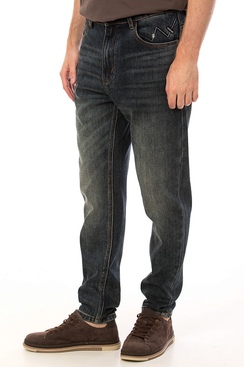 CHEERDUCK/4070 11030 СИНИЙ Джинсы мужские CHEERDUCK цвет Синий