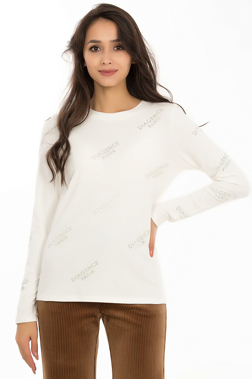 CHEER&DUCK/STRAZY 8036 БЕЛ. Лонгслив женский CHEERDUCK цвет Белый