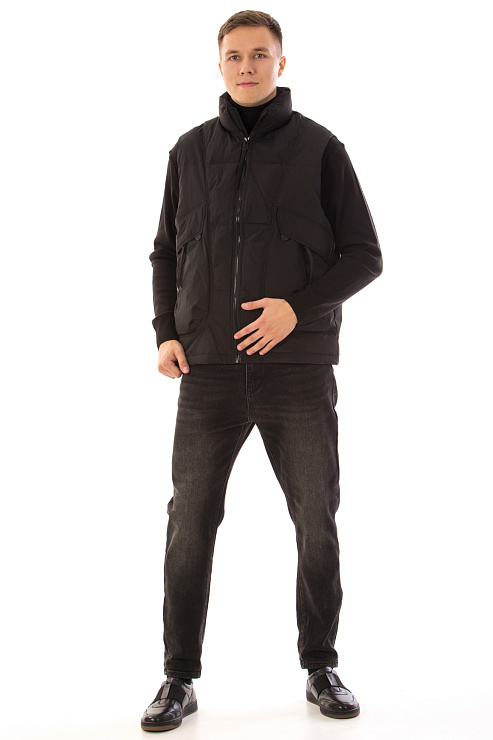 CHEERDUCK/4070 12 ЧЕРНЫЙ Жилет мужской CHEERDUCK цвет Черный