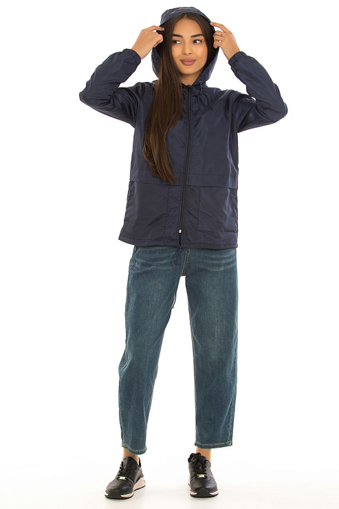 CHEER&DUCK/MUHR 19203 ТЕМН.СИН. Ветровка женская CHEERDUCK цвет Синий