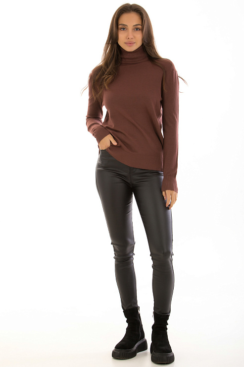 Fashion 3466 КОРИЧНЕВЫЙ Водолазка женская FASHION цвет Коричневый