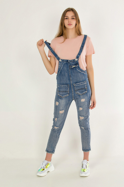 HANSU 9602 Комбинезон женский CHEERDUCK цвет Синий