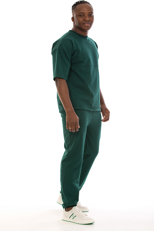 SAM SAM B166 ТЕМНО-ЗЕЛЕН. Костюм летний CHEERDUCK цвет Зеленый