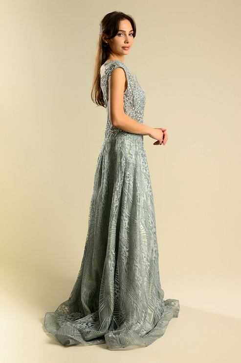 BELLABOA 1024 ГОЛУБОЙ Вечернее платье BELLABOA цвет Голубой