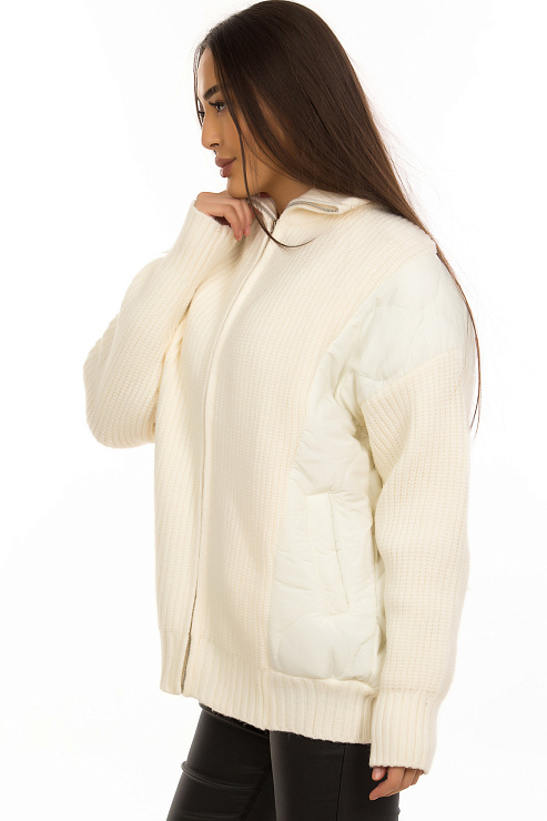 CHEERDUCK/2C19 401 МОЛОЧН. Бомбер женский CHEERDUCK цвет Молочный