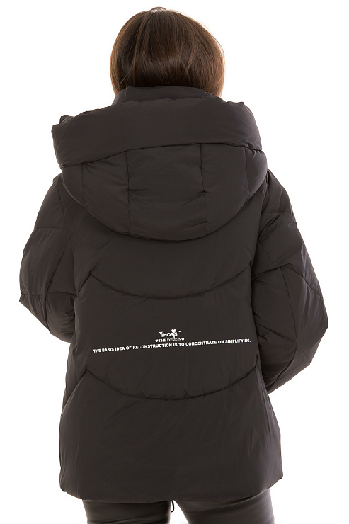 YIMOSIS 1327 ЧЕРНЫЙ Пуховик женский YIMOSIS цвет Черный