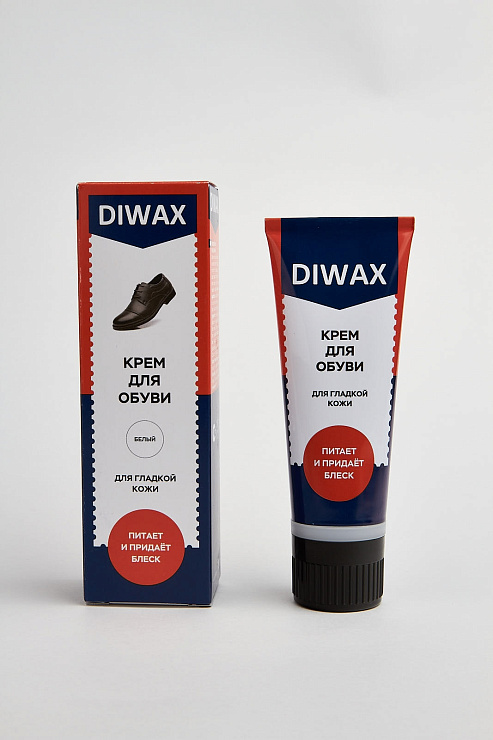 DIWAX Крем для обуви в тубе с губкой БЕЛЫЙ 75мл DIWAX цвет Белый