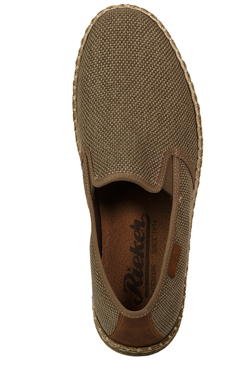 Слипоны RIEKER  цвет Коричневый