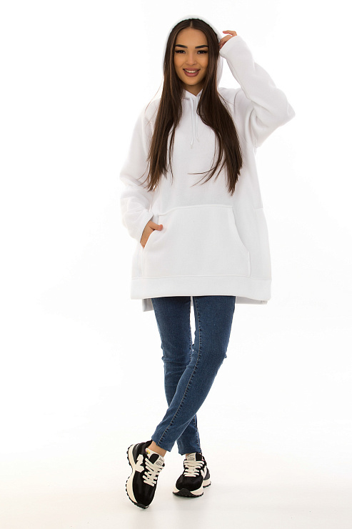 CHEERDUCK/NUR 424 БЕЛЫЙ Худи женские CHEERDUCK цвет Белый