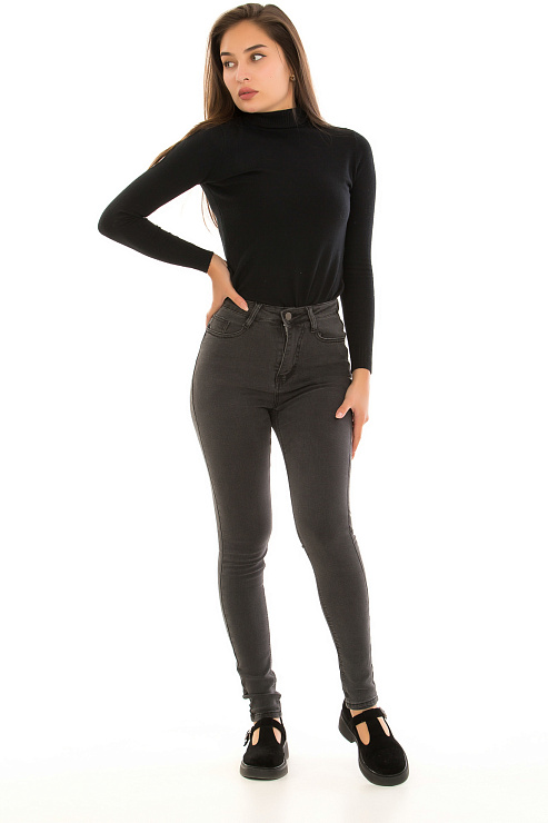 CHEERDUCK 8246 ЧЕРНЫЙ Джинсы женские CHEERDUCK цвет Черный