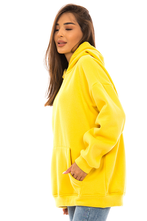 CHEER&DUCK/2025 20177 ЖЕЛТ. Худи женское CHEERDUCK цвет Желтый