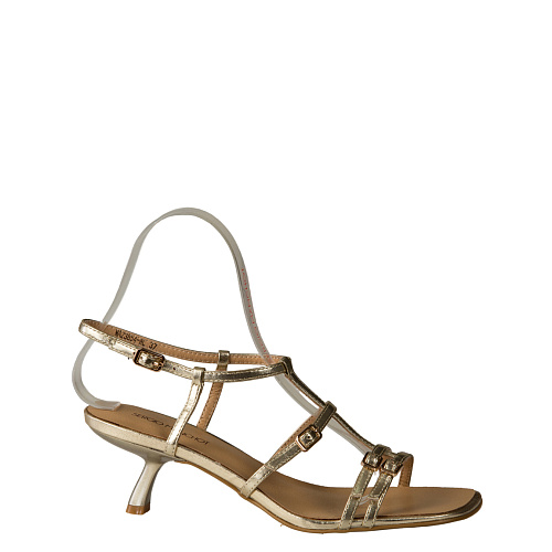 Босоножки на каблуке SERGIO MANCHOT цвет Золотой