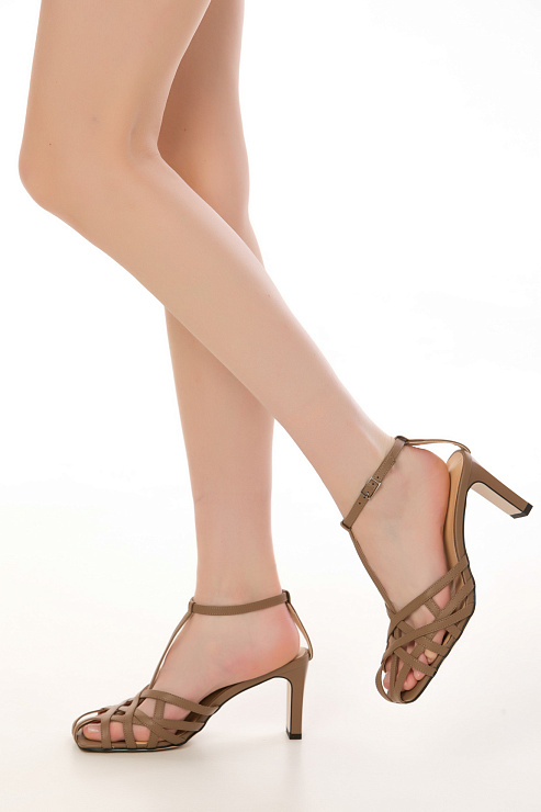 Босоножки на каблуке SERGIO MANCHOT цвет Коричневый