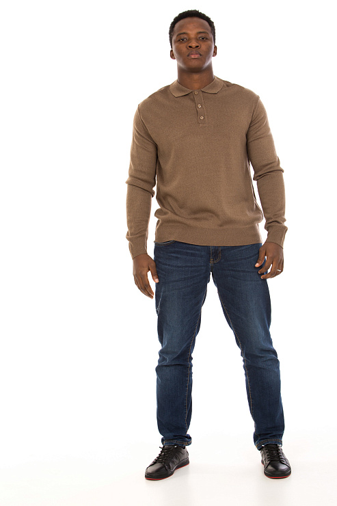 CHEERDUCK/BA 3760 КОРИЧНЕВЫЙ Джемпер мужской CHEERDUCK цвет Коричневый