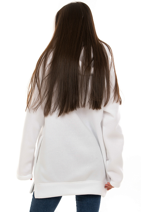 CHEERDUCK/NUR 424 БЕЛЫЙ Худи женские CHEERDUCK цвет Белый