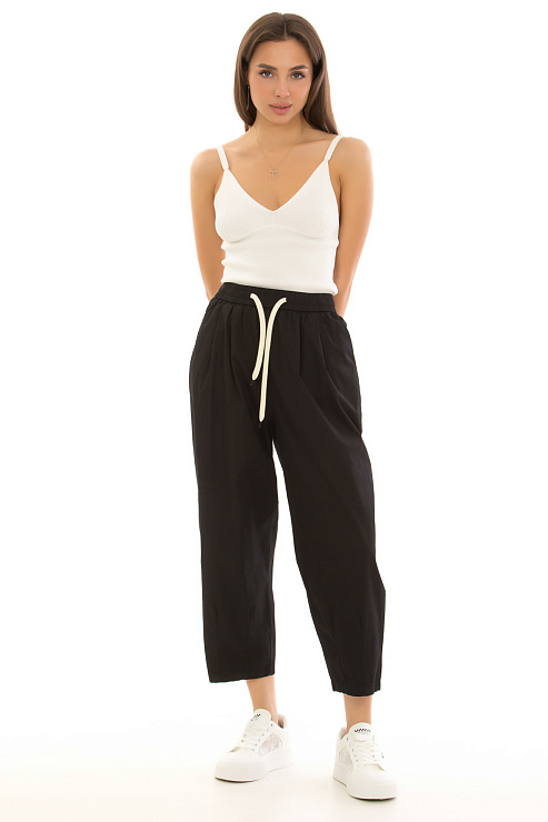 CHEERDUCK/2025 Б2821 ЧЕРНЫЙ Брюки женские CHEERDUCK цвет Черный