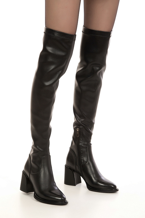 Ботфорты на каблуке SERGIO MANCHOT цвет Черный