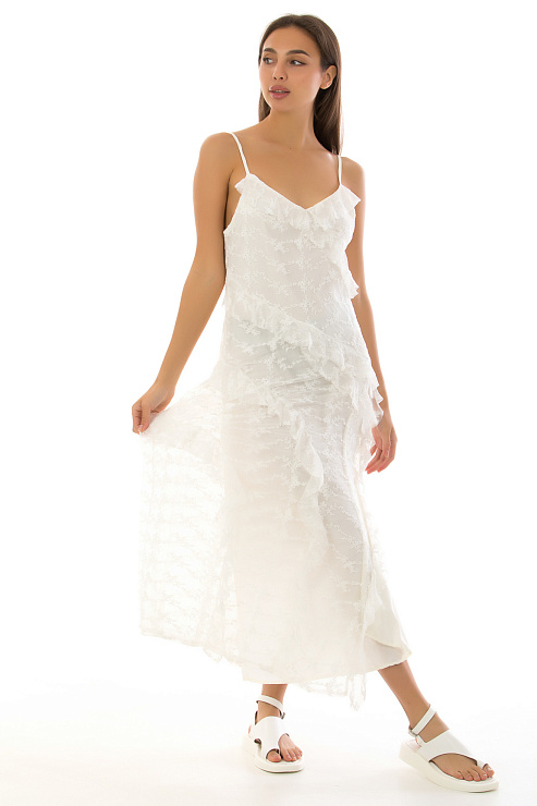 CHEERDUCK/C251 417 БЕЛЫЙ Сарафан  CHEERDUCK цвет Белый