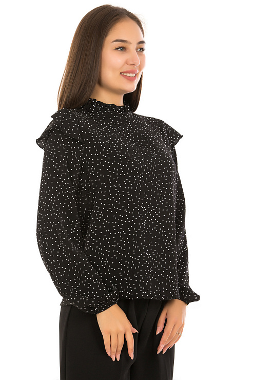 CHEER&DUCK/MUHR 0030 ЧЕРНЫЙ Блуза женская CHEERDUCK цвет Черный